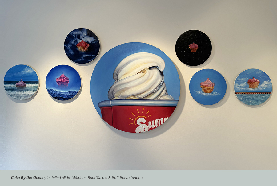 ScottCake in Havana (for Hockney), 12 inch tondo, 2026
